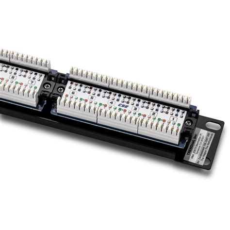 12 Port Cat 5e Unshielded Patch Panel Trendnet Tc P12c5e