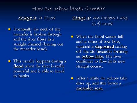 Ppt How Are Oxbow Lakes Formed Powerpoint Presentation Free Download Id 6749130