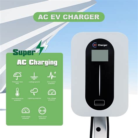 AC Fast EV Charger Station AC Type 2 Wall Mounted Charging Stations