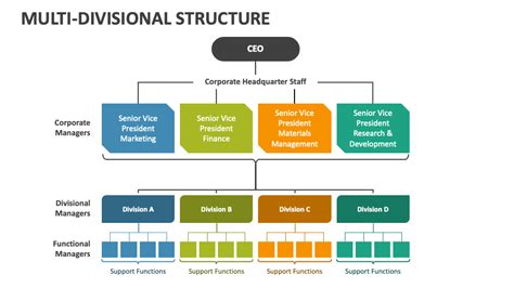 Multi-Divisional Structure PowerPoint Presentation Slides - PPT Template