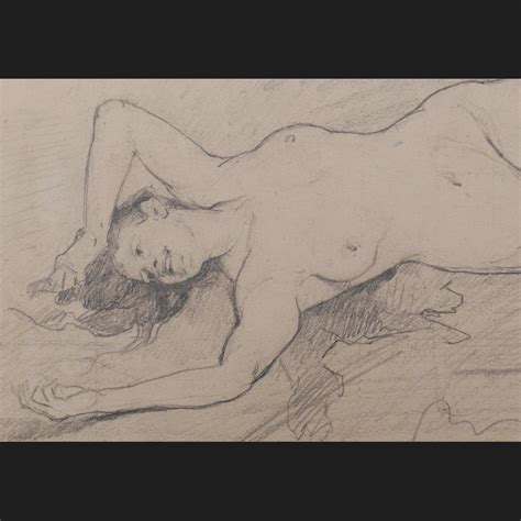 Alfred ROLL Étude de femme nue dessin Galerie Cerca Trova tableaux