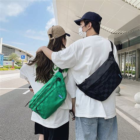 Ulzzang Korean Fashion Nylon Waterproof Big Size Men Pouch Bag