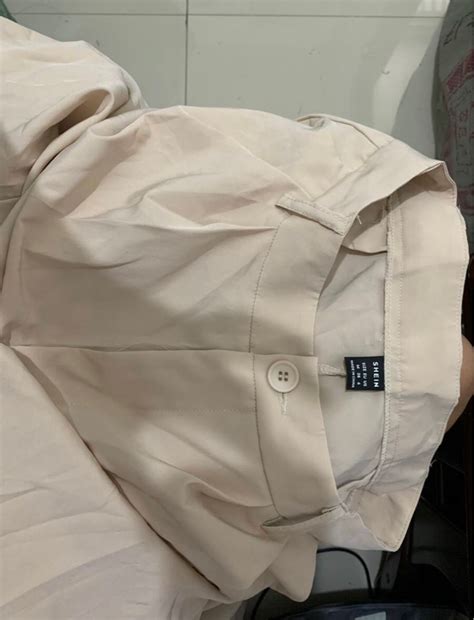 Shein Nude Beige Trouser Pants Women S Fashion Bottoms Other Bottoms On Carousell