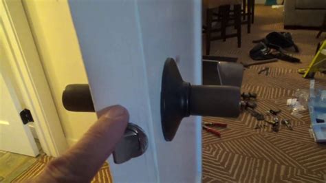 How To Install Schlage Privacy Lever Door Handlechanging Out Latch