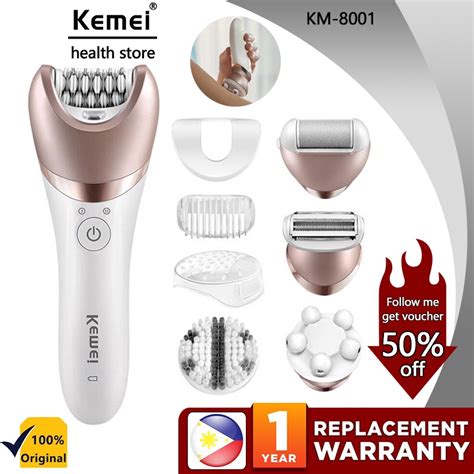 Kemei KM 8001 Electric Epilator Women Shaver Female Body Hair Removal