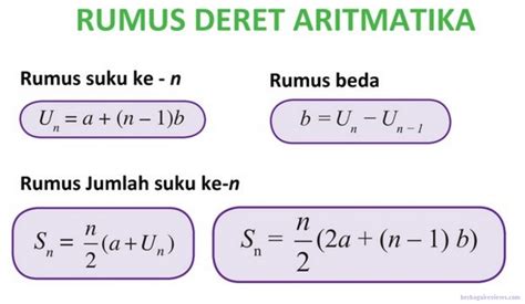 Rumus Rumus Deret Aritmatika Dan Geometri Matematika Dasar - Riset