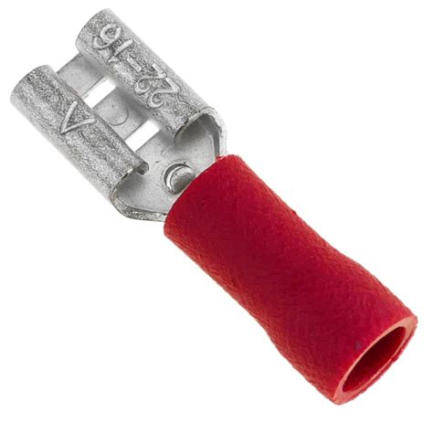 Terminal Faston Hembra Mm Rojo Pack De Uds Cablematic