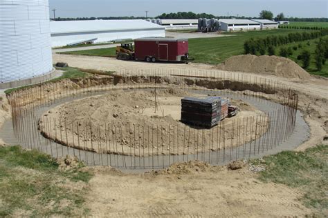 Grain Bin Concrete Work By Hoosier Agri Matic Hoosier Agri Matic Inc