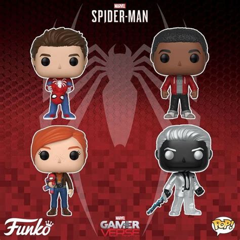 Spider-Man PlayStation 4 Funko Pops Swing Into Action