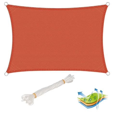 WOLTU Voile Dombrage Rectangulaire En HDPE Protection Contre Le Soleil