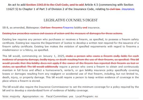 Rob Romano On Twitter The California Gun Insurance Requirement Bill