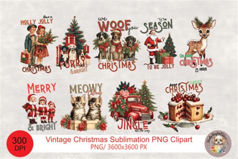 Vintage Christmas Sublimation Png Graphic By Studiodigitalstore