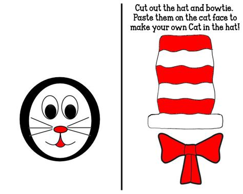 Free Cat In The Hat Bow Tie Template Download Free Cat In The Hat Bow