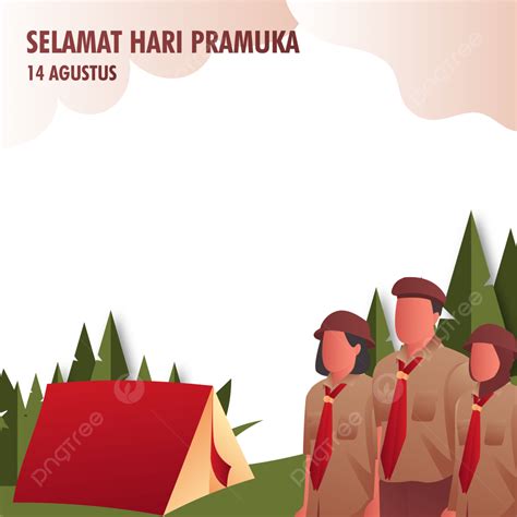 Scout Hari Pramuka Vector Hd Png Images Twibbon Selamat Hari Pramuka