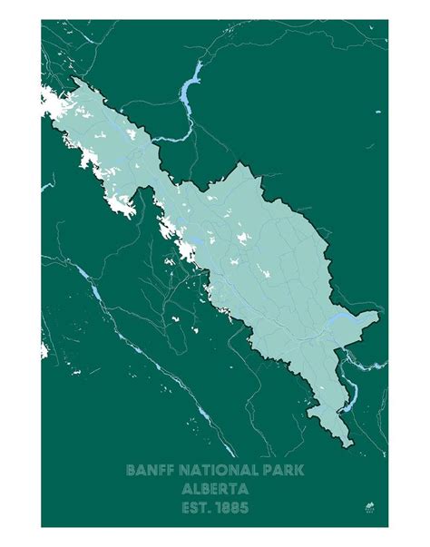 Banff National Park Map National Parks Map Banff National Park