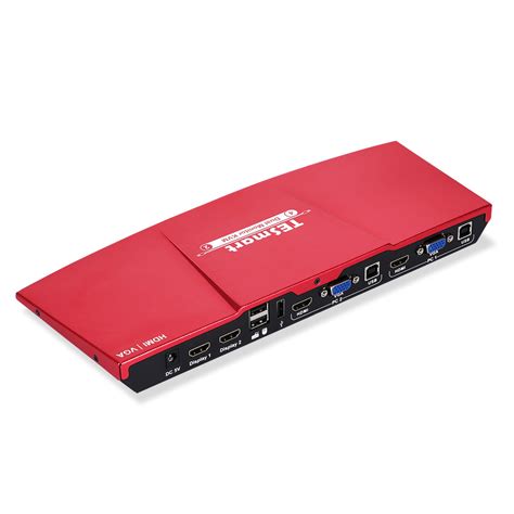 TESmart Dual Monitor 2-Port KVM - HDMI + VGA - 4K 30HZ - Audio Output, – BuyTESmart.com