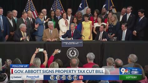 Texas Gov Signs Property Tax Bill YouTube