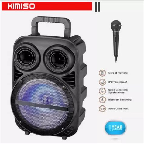 Jual Speaker Bluetooth Kimiso 338 Bonus Mic Karaoke Player Karoeke FM