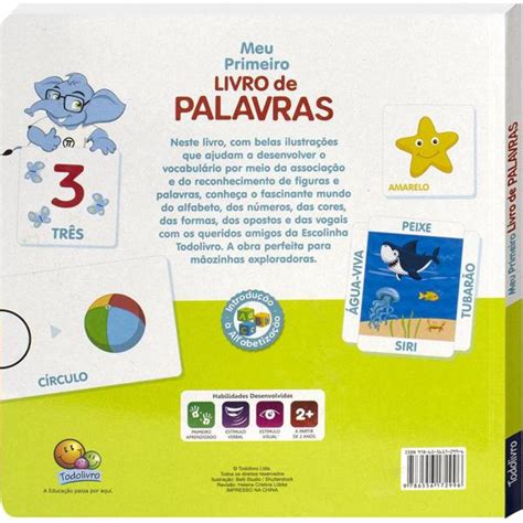 Livro Meu Primeiro Livro De Palavras Nova Cultura Papelaria