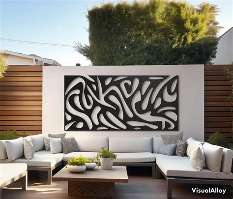 outdoor metal wall art large size  visualalloy