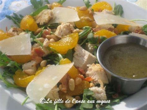 Salade De Roquette Poulet Copeaux De Parmesan Et Pignons Recette