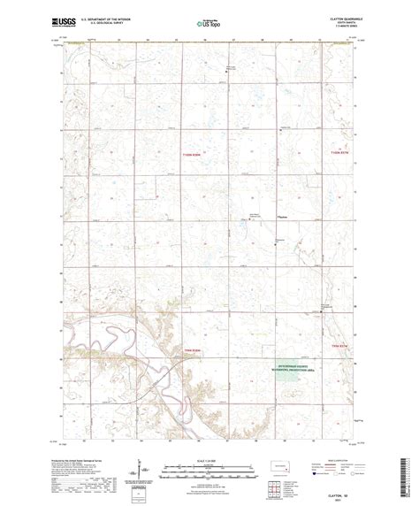 Clayton South Dakota Us Topo Map Mytopo Map Store