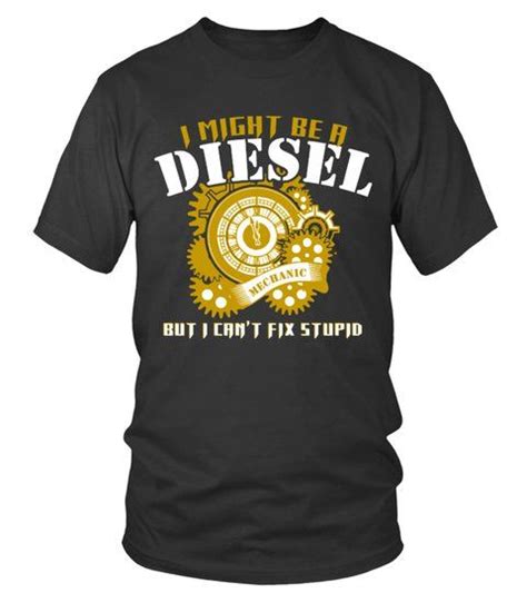 Diesel Mechanic Shirts Diesel Round Neck T Shirt Unisex Shirts