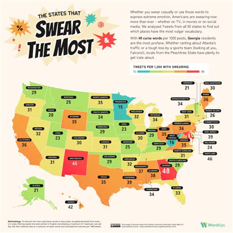 Each U S States Favorite Curse Word Mapped