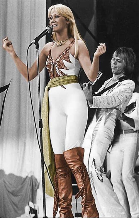 Agnetha with Björn Frida abba Rockmusik Abba kostüme