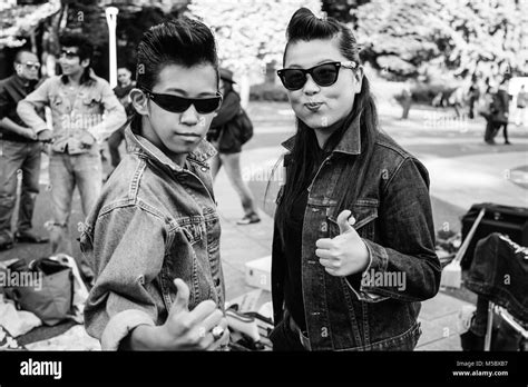 Rockabilly dancers at Yoyogi Park, Harajuku, Tokyo Stock Photo - Alamy