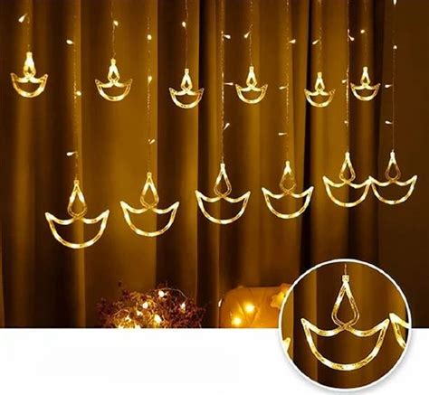 12 Feet Plastic Diya Curtain Led Light 66 Plug In 230v Ac At Rs 225