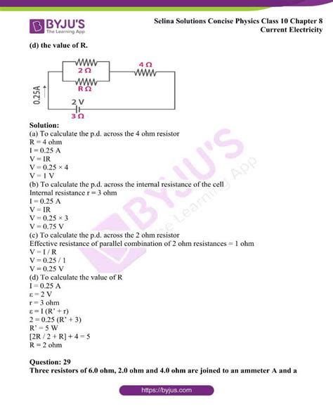 Selina Solutions Concise Physics Class 10 Chapter 8 Current Electricity