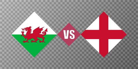 Wales Vs England Flag Concept Vector Illustration 11826518 Vector Art