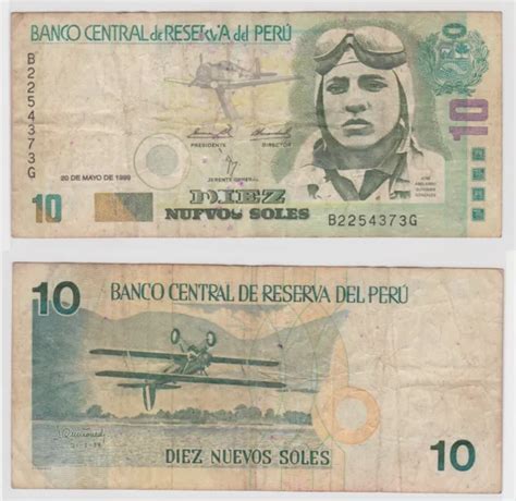 10 NUEVOS SOLES Banknote Peru 20 05 1999 Pick 166 119509 EUR 7 07