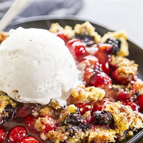 Cherry Blueberry Dump Cake Dash Of Sanity