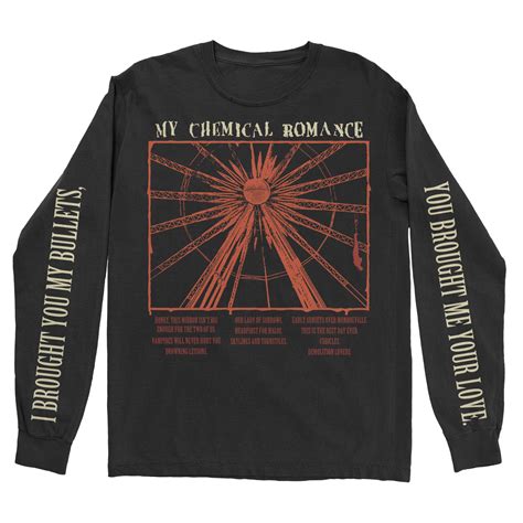 Bullets Track Longsleeve T Shirt My Chemical Romance Official Store