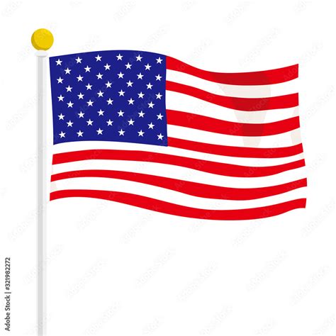 アメリカ国旗 イラスト Stock Vector | Adobe Stock