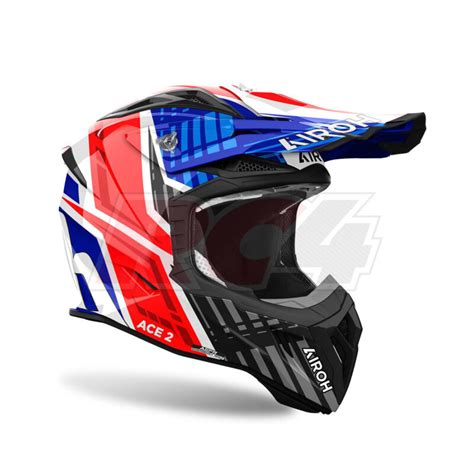 Capacete Airoh Aviator Ace Proud Blue Red Gloss Rc