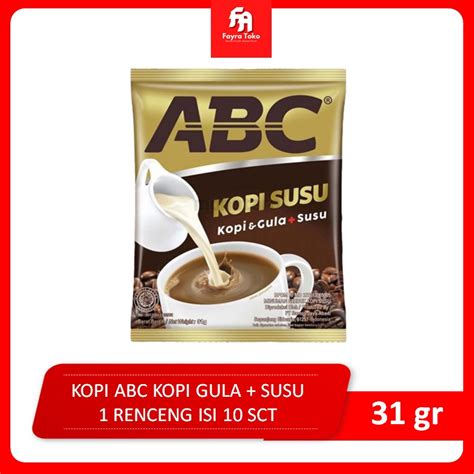 Jual KOPI ABC KOPI SUSU SACHET ISI 10 PCS 31 GRAM RENCENG Indonesia