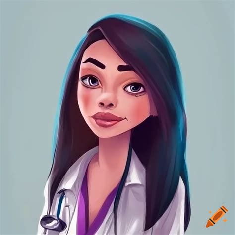 Young Female Doctor In Disney Pixar Style On Craiyon