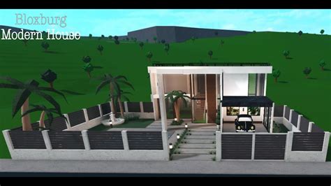 Bloxburg Modern House Speedbuild Exterior Youtube