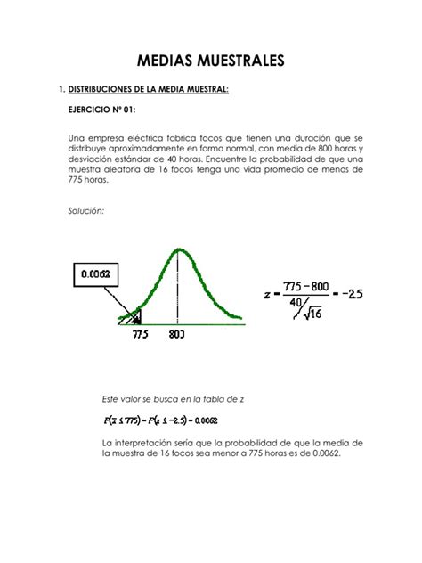 Ejercicios De Estadistica Resueltos Pdf Intervalo De Confianza Media