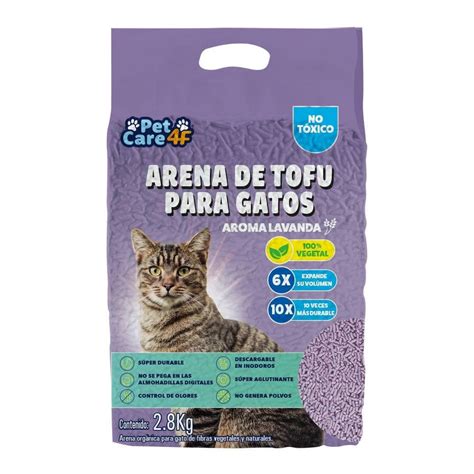 arena de tofu  gatos pet care  aroma lavanda  kg opiniones
