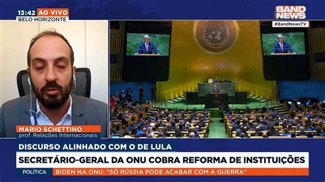 Lula Foca Em Desigualdade E Pede Reforma Na Onu Bandnews Tv V Deo