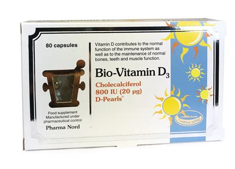 Pharma Nord Bio Vitamin D3 800iu 80 Caps Natural Health Products