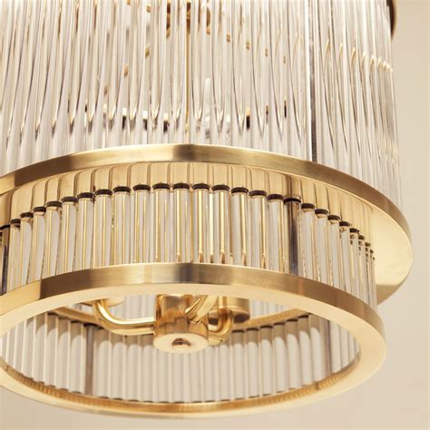 Ripon Glass Rod Ceiling Light Vaughan Designs