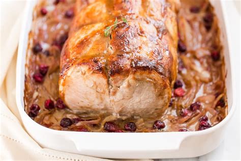 Honey Mustard Glazed Cranberry Pork Loin Roast Get Inspired Everyday