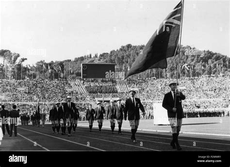 . New Zealand at the Opening Ceremony of the Rome Olympics . 1960 ...