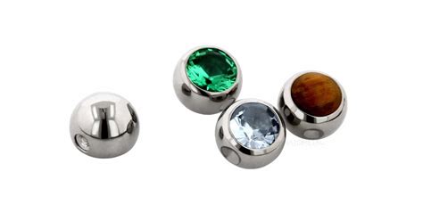 captive gem bead pons piercing jewelry