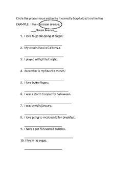 the worksheet is shown for students to use